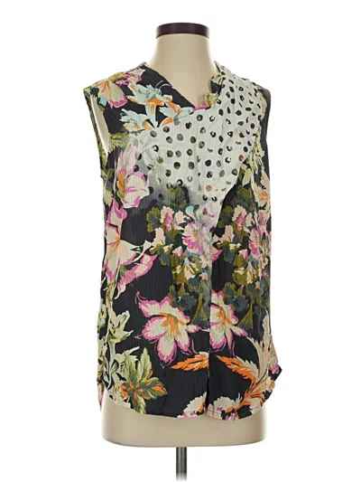 Pre-owned Soft Surroundings Sleeveless Blouse In Black