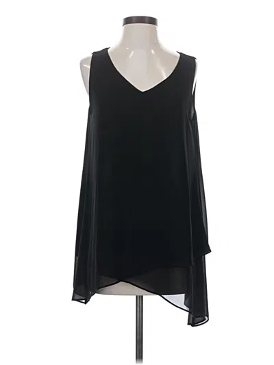 Pre-owned Soft Surroundings Sleeveless Blouse In Black