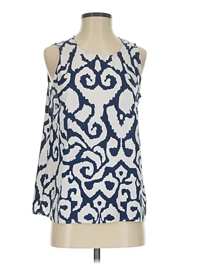 Pre-owned Soft Surroundings Sleeveless Blouse In Blue