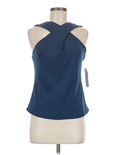 Pre-owned Soft Surroundings Sleeveless Blouse In Blue