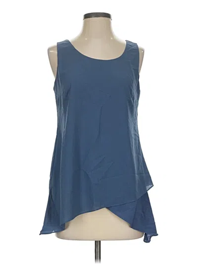 Pre-owned Soft Surroundings Sleeveless Blouse In Blue