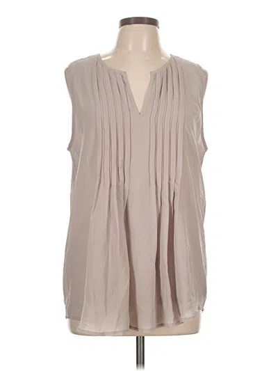 Pre-owned Soft Surroundings Sleeveless Blouse In Gray