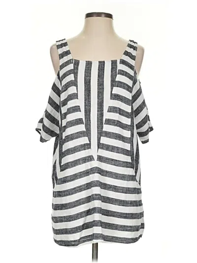 Pre-owned Soft Surroundings Sleeveless Blouse In Gray