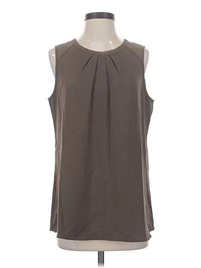 Pre-owned Soft Surroundings Sleeveless Blouse In Gray