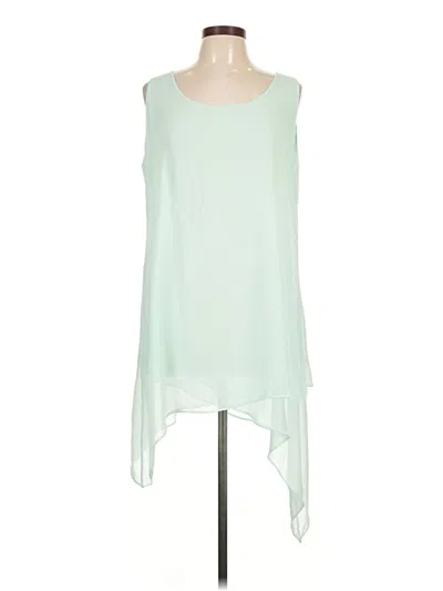 Pre-owned Soft Surroundings Sleeveless Blouse In Green