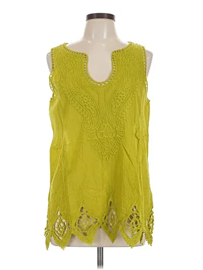 Soft Surroundings Sleeveless Blouse In Green