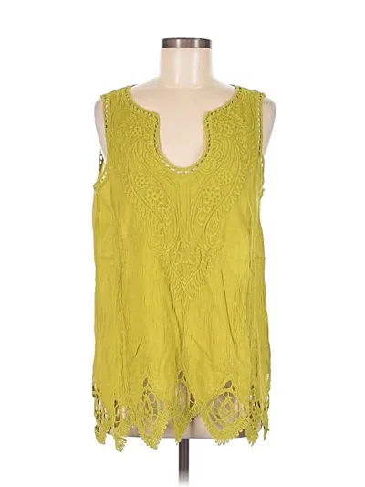 Soft Surroundings Sleeveless Blouse In Green