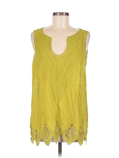 Soft Surroundings Sleeveless Blouse In Green