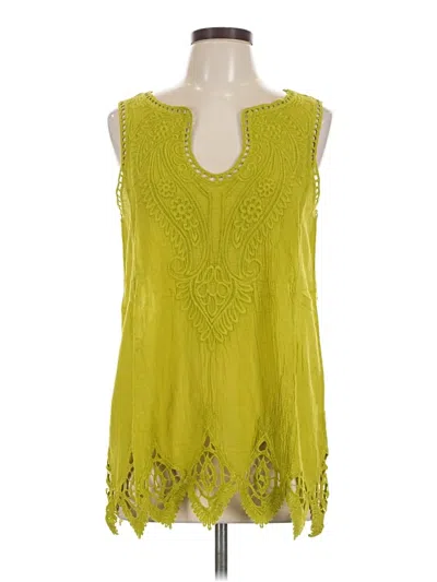 Soft Surroundings Sleeveless Blouse In Green