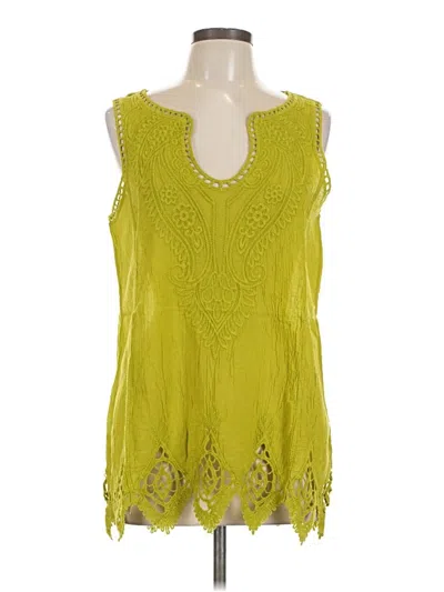 Soft Surroundings Sleeveless Blouse In Green