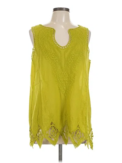 Soft Surroundings Sleeveless Blouse In Green