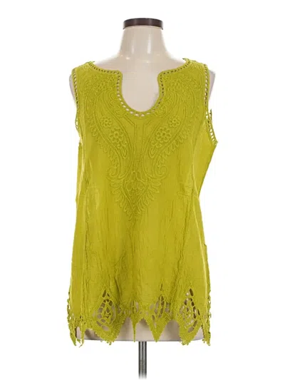 Soft Surroundings Sleeveless Blouse In Green
