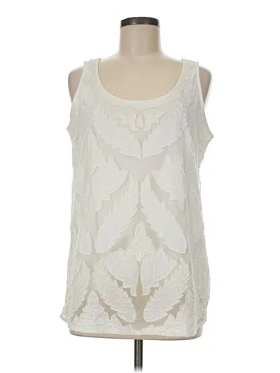 Pre-owned Soft Surroundings Sleeveless Blouse In Ivory
