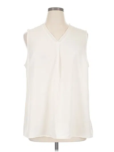 Pre-owned Soft Surroundings Sleeveless Blouse In Ivory
