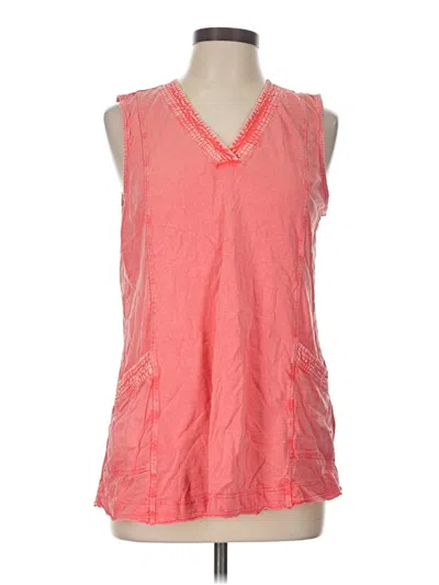 Pre-owned Soft Surroundings Sleeveless Blouse In Pink