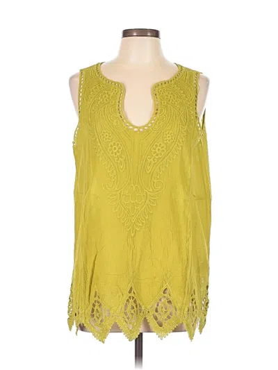 Soft Surroundings Sleeveless Blouse In Yellow