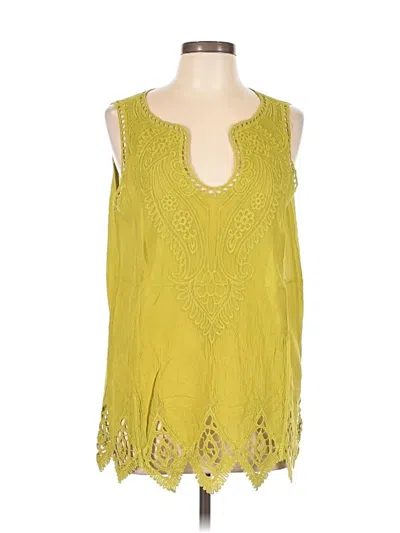 Soft Surroundings Sleeveless Blouse In Yellow