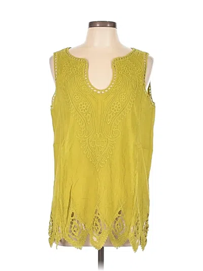 Soft Surroundings Sleeveless Blouse In Yellow