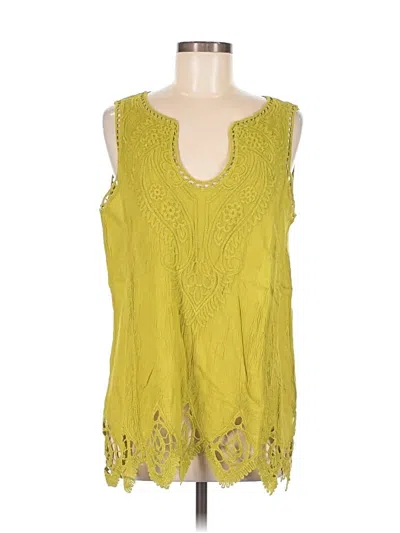 Soft Surroundings Sleeveless Blouse In Yellow