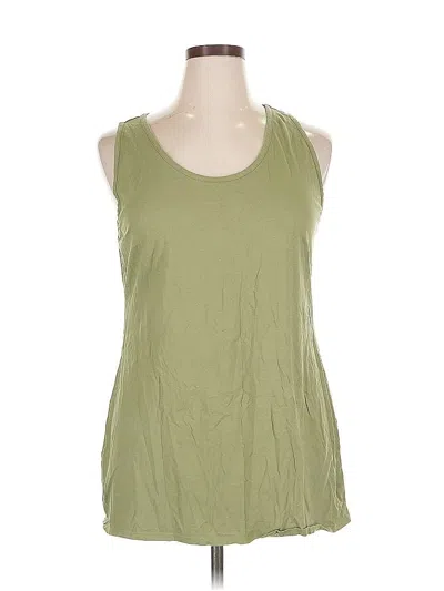 Pre-owned Soft Surroundings Sleeveless T-shirt In Green