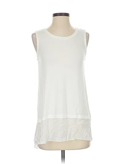 Pre-owned Soft Surroundings Sleeveless T-shirt In White