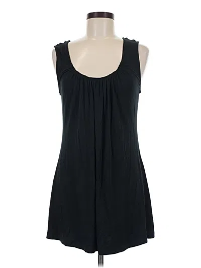Pre-owned Soft Surroundings Sleeveless Top Black Scoop Neck Tops