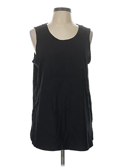 Pre-owned Soft Surroundings Sleeveless T-shirt In Black