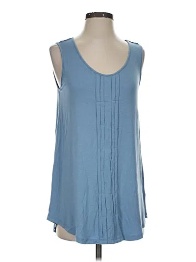 Pre-owned Soft Surroundings Sleeveless T-shirt In Blue