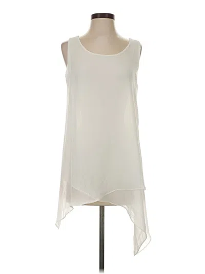 Pre-owned Soft Surroundings Sleeveless T-shirt In Ivory