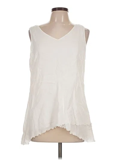 Pre-owned Soft Surroundings Sleeveless T-shirt In Ivory