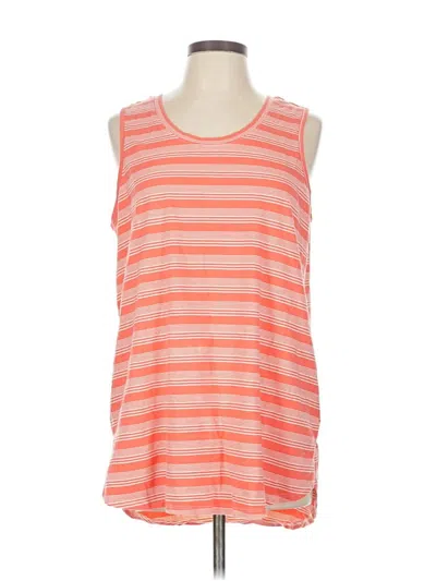 Pre-owned Soft Surroundings Sleeveless T-shirt In Orange