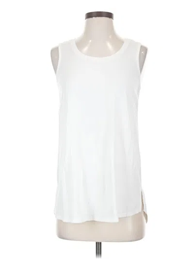 Pre-owned Soft Surroundings Sleeveless T-shirt In White