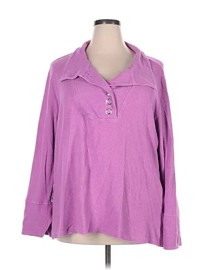 Pre-owned Soft Surroundings Sweatshirt In Purple