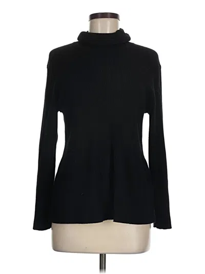 Pre-owned Soft Surroundings Turtleneck Sweater In Black