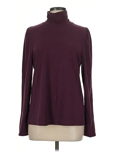 Pre-owned Soft Surroundings Turtleneck Sweater In Burgundy