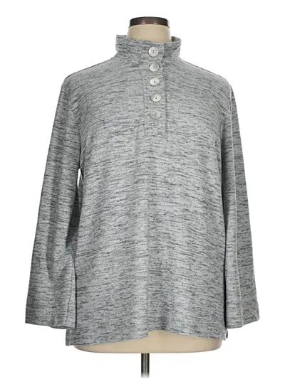 Pre-owned Soft Surroundings Turtleneck Sweater In Gray