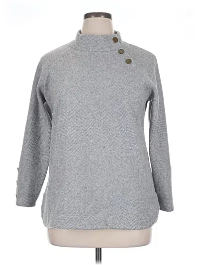 Pre-owned Soft Surroundings Turtleneck Sweater In Gray