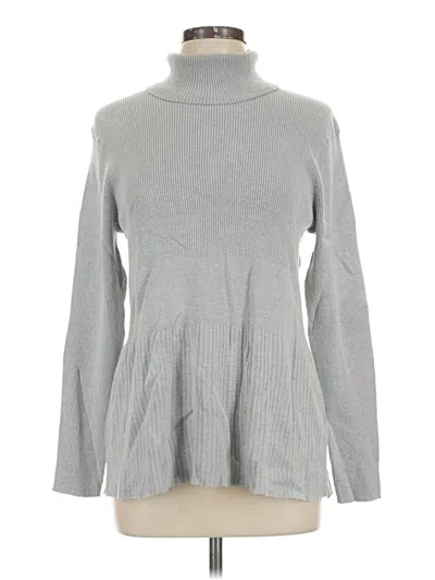 Pre-owned Soft Surroundings Turtleneck Sweater In Gray