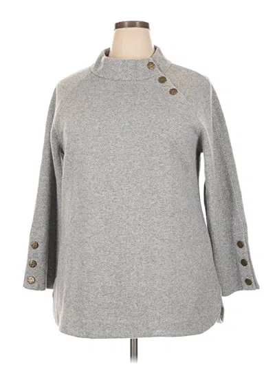 Pre-owned Soft Surroundings Turtleneck Sweater In Gray