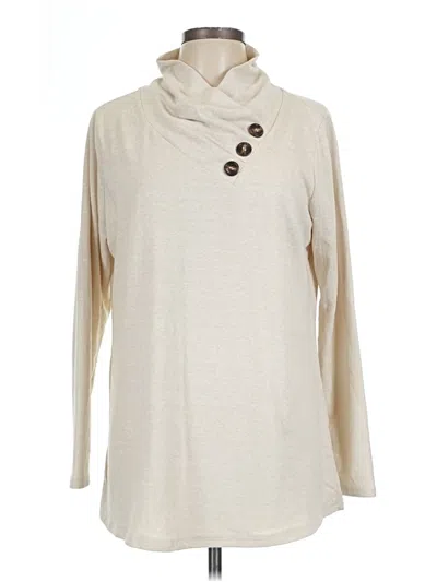 Pre-owned Soft Surroundings Turtleneck Sweater In Ivory