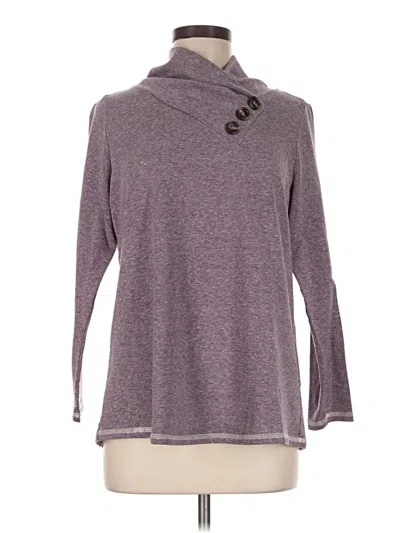 Pre-owned Soft Surroundings Turtleneck Sweater In Purple