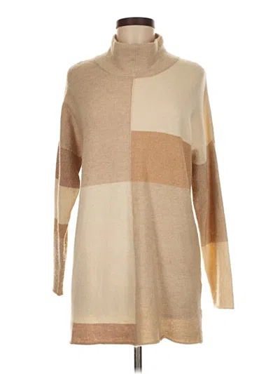 Pre-owned Soft Surroundings Turtleneck Sweater In Tan