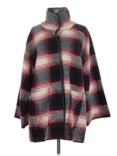 Pre-owned Soft Surroundings Wool Coat In Red