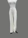 Soft Works Flared Pant In Off White In White