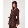 Softflex Cloud Fleece Robe In Java