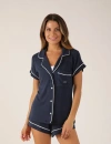 Softflex Cuddle Up Pajama Set In Blue