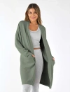 Softflex Luxury Cardigan In Basil