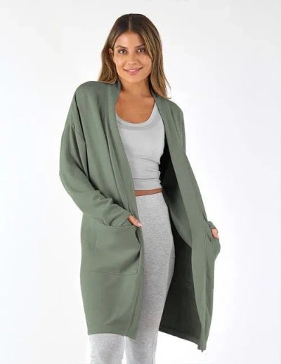 Softflex Luxury Cardigan In Basil