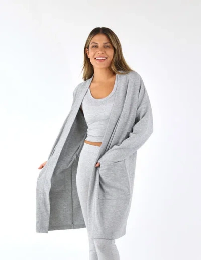 Softflex Luxury Cardigan In Gray