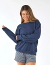 Softflex Oversized Crew In Blue